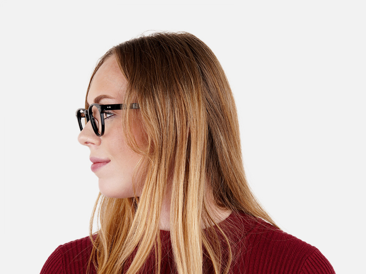 designer trendy black full-rim round glasses frames-1