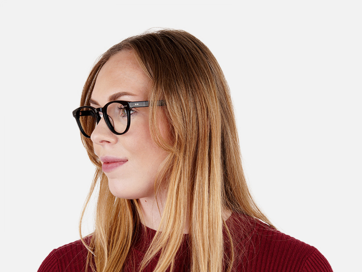 designer trendy black full-rim round glasses frames-1
