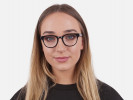 Thick Line Detailed Glasses in Black
