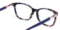 Blue Tortoiseshell Cat Eye Glasses for Women