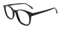 black acetate full rim glasses frame-1