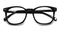 black acetate full rim glasses frame-1