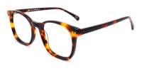 Tortoise shell Thin Frame Glasses-1