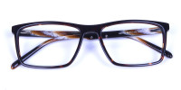 Rectangular glasses in tortoise shell for men & women 