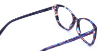 Blue Tortoiseshell Cateye Glasses for Women
