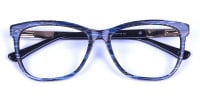 Blue Oversized Glasses