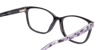 Retro-Inspired Nerd Geek Glasses in Marble - 1