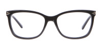Ladies Mordern Rectangular Glasses in Black- 1