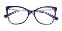 Woman's Purple Butterfly Frame with Patterns-1