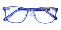 Blue Wide Frame Eyeglasses