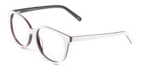 White Glasses in Wayfarer-Cateye Style