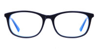 Black & Sky Blue Glasses