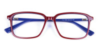 Wayfarer Designer Blue Red Eyeglasses 
