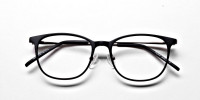 Matte Black Round Glasses, Eyeglasses