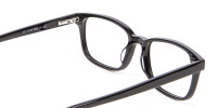 Rectangle Black Glasses for Round Face