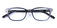 Designer Blue Rectangular Glasses