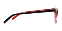 Fresh Look Cat Eye Glasses with Red and Black