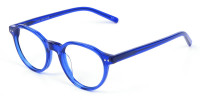 Ocean Electric Blue Retro Eyeglasses