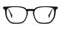 black frame square glasses-1