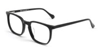 black frame square glasses-1