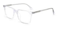 clear frame rectangle glasses-1