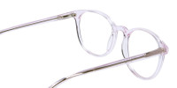 Round Pinky Crystal Glasses - 1