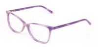 Purple Cat Eye Glasses with Lavender Stripes-1