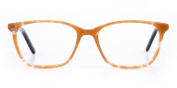 Brown Sparkle Apricot Nude Black Eyeglasses-1