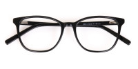 Black Wayfarer Acetate Eyeglasses Unisex-1