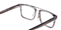 Smudge Lined Grey Glasses