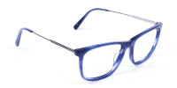 Blue Glasses in Marble Shade