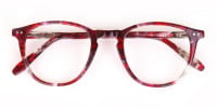 Rose Red Marble Wayfarer Glasses Men Women-1