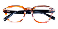 Crystal and Orange Geometric Glasses-1