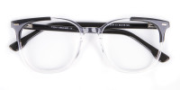 Geek Chic Wayfarer Frame Black & Translucent - 1