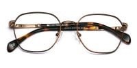 Brown Geometric Full Rim Glasses-1