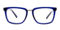 Navy Blue Rectangular Glasses -1