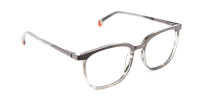 Silver Grey Square Glasses