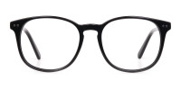 Black Acetate Wayfarer Eyeglasses Unisex-1