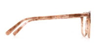 Brown Dark Beige & Stripes Wayfarer glasses-1