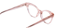 Crystal and Nude Cat Eye Glasses-1