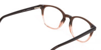 Mocha Brown & Crystal Beige Two-Tone Glasses-1