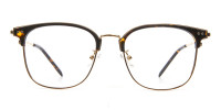 Square Tortoiseshell Browline Glasses