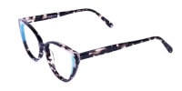 Marble and Tortoise Cat Eye Glasses-1