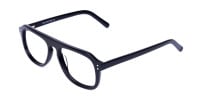 All Black Aviator Glasses Frame-1