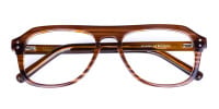 Hazelnut Brown Aviator Glasses Frame-1
