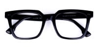 Full Rim Black Wayfarer Glasses -1