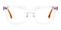 Crystal Clear Wayfarer Glasses Frame-1