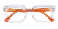 Crystal Clear Wayfarer Glasses Frame-1