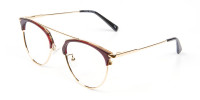 Unique Style Brown Glasses - 1
