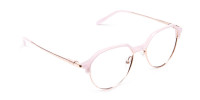 Fantasy Rosy Octagonal Glasses - 1